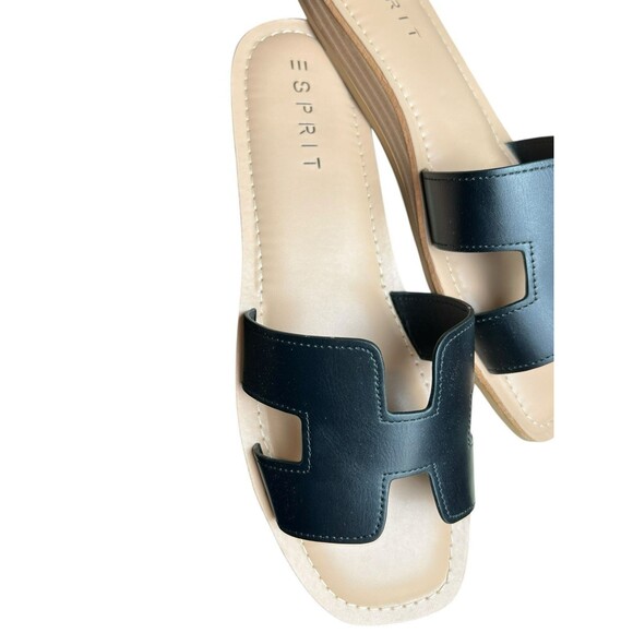 Esprit The Leona Black Slip‑On Sandal E4LEO01P Women’s Size 10 M New w/ Box - Picture 4 of 6